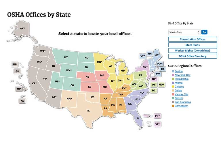 OSHA-Offices-by-State