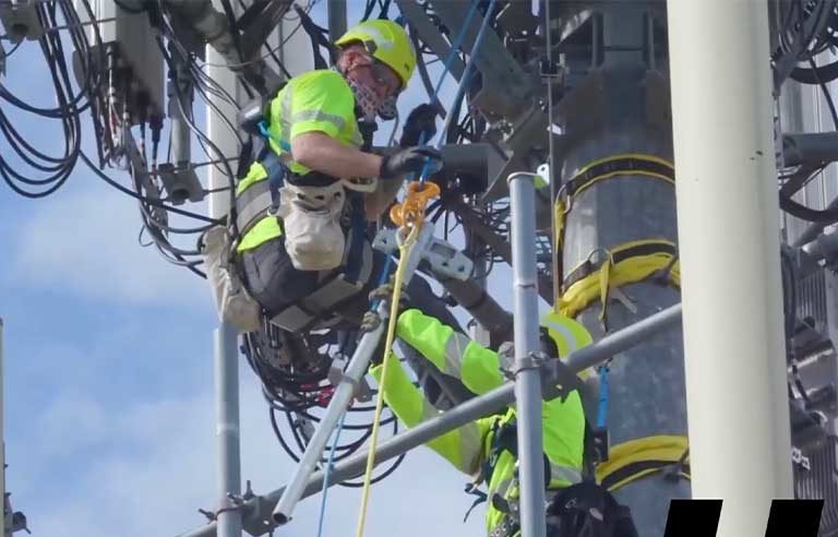  communication tower worker