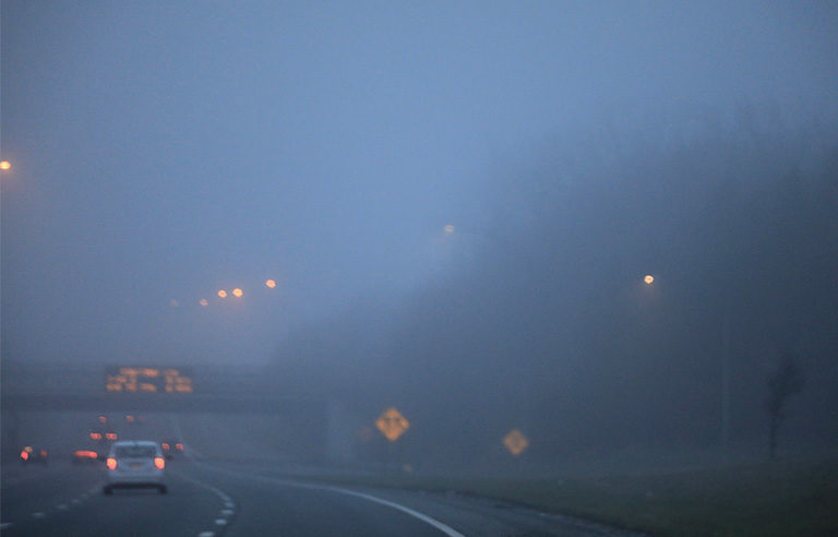 Driving in foggy conditions 