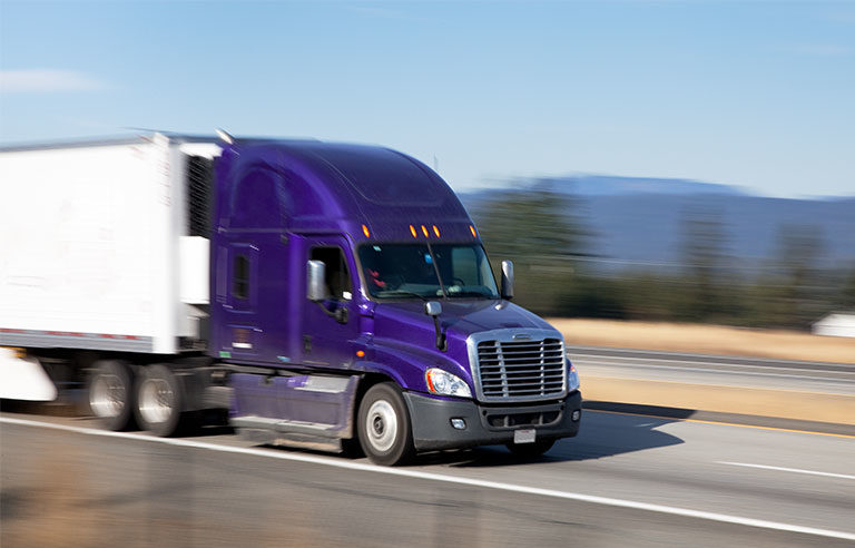 purple-semitruck