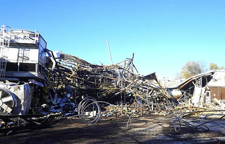 Property damage at the Givaudan facility in Louisville, KY