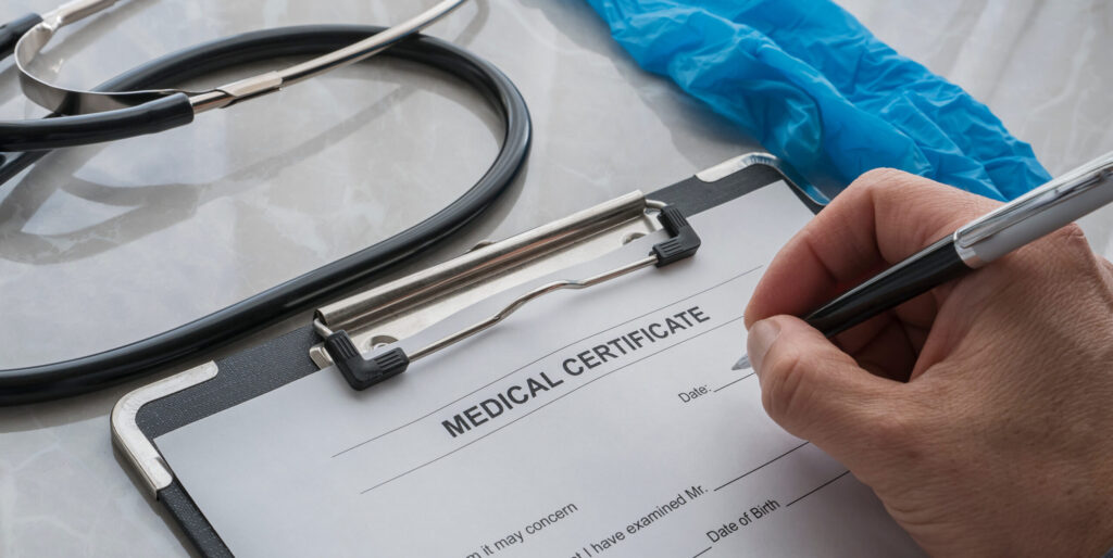 Medical certificate