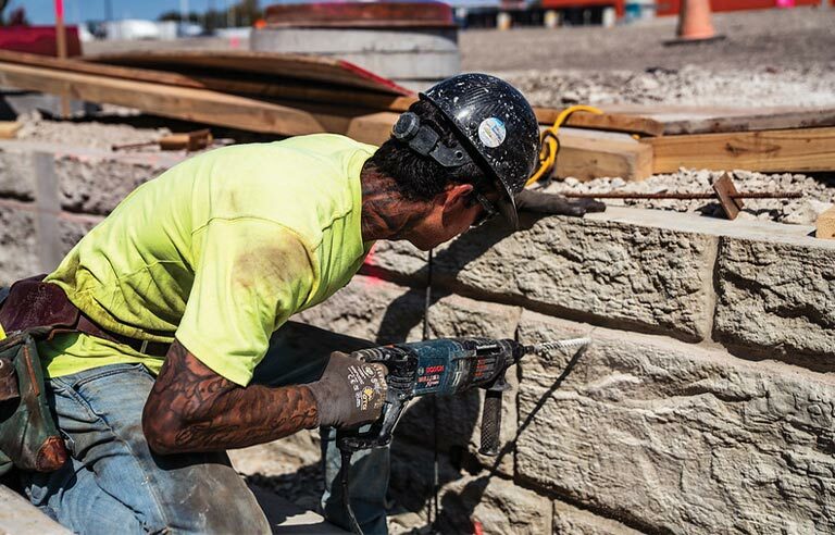 Worker in hot environment