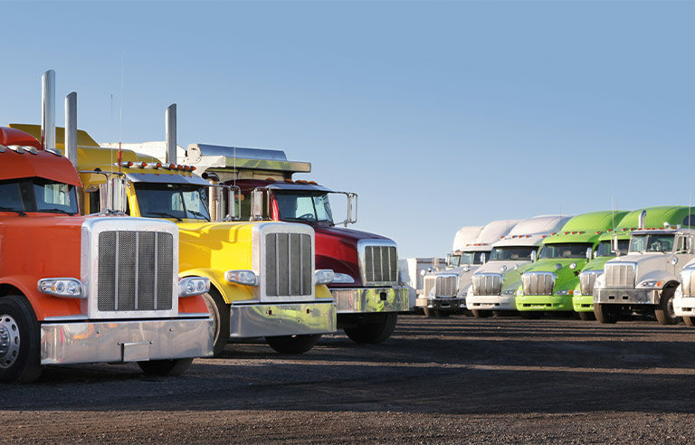 parked-semitrucks