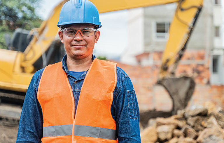 A construction worker