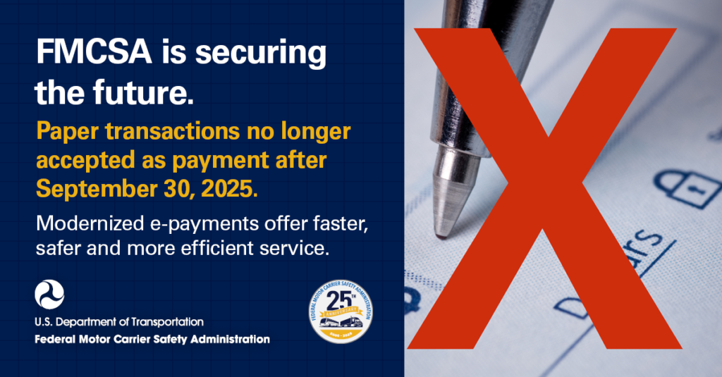 FMCSA Transitions to Electronic-Only Payments
