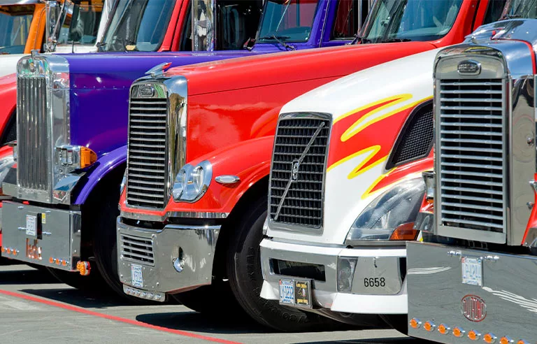 row-of-trucks