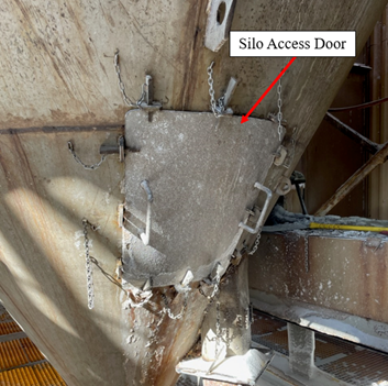 Silo access door
