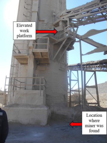 an elevated platform