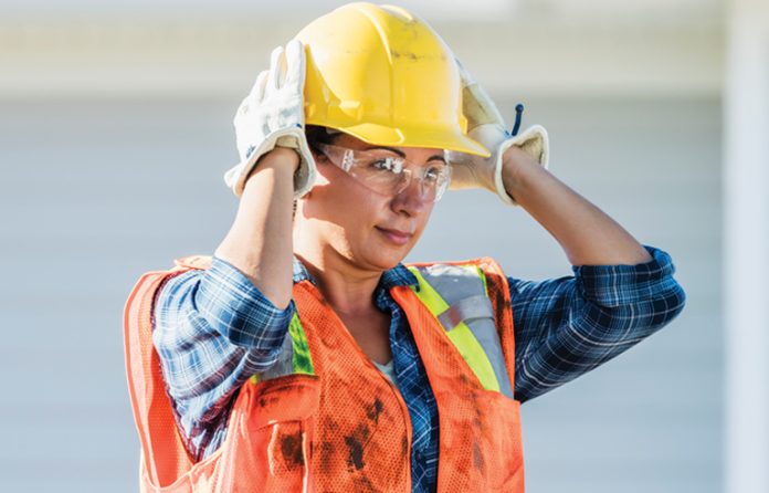 Proper use of head protection