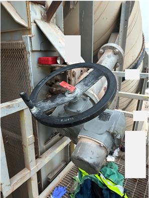 baghouse slide gate.