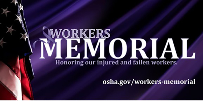 Workers Memorial Day banner