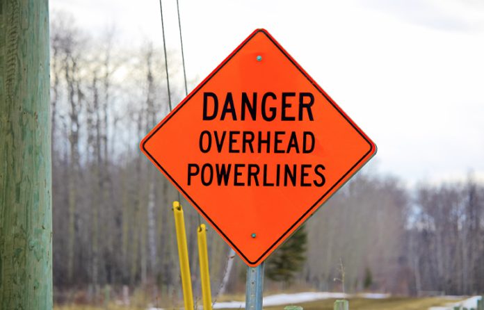 Danger-overhead-powerline-sign