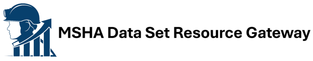 MSHA Data Set Resources Gateway banner